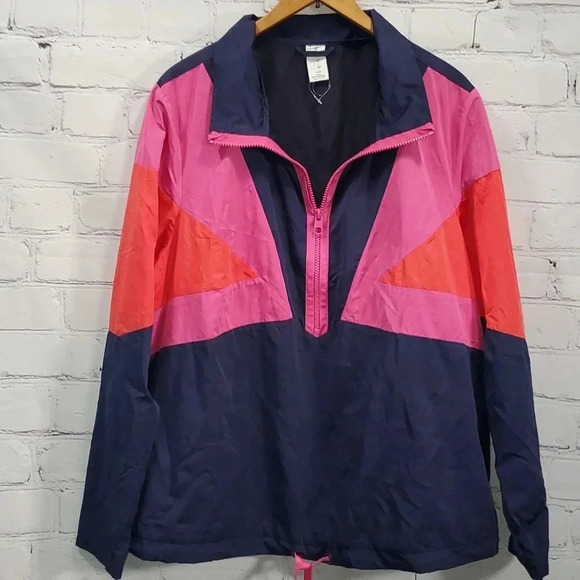 Lane Bryant Livi Active Half Zip Windbreaker Size 14/16 - Picture 1 of 9